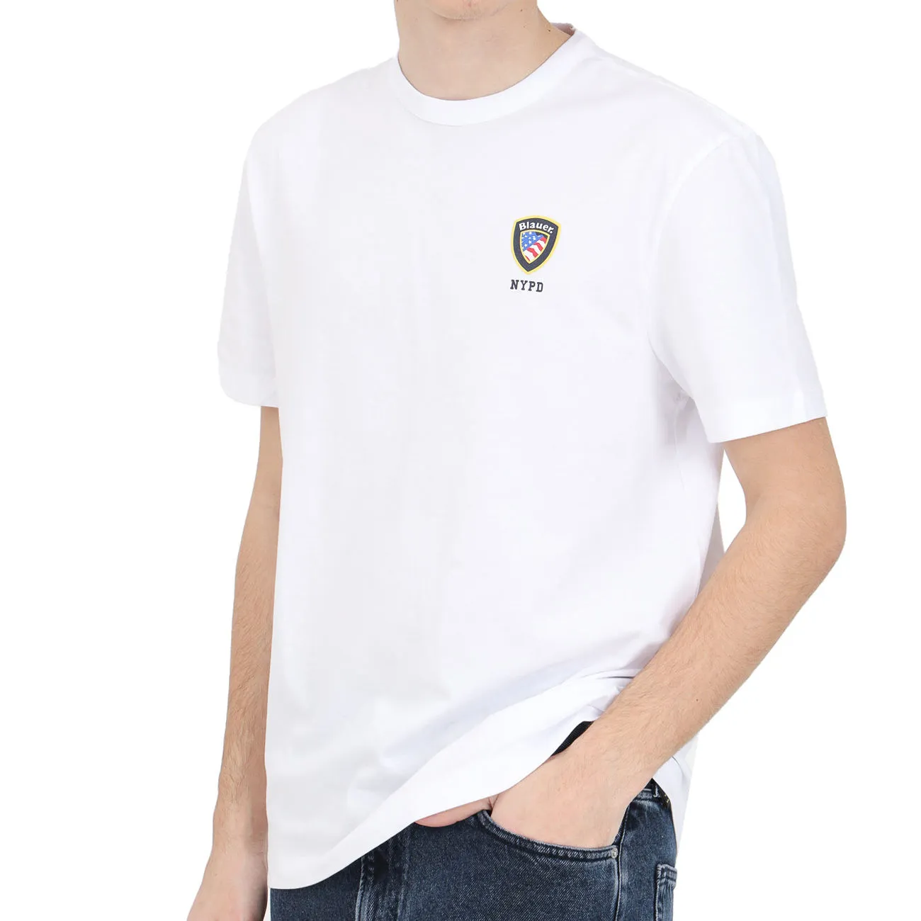 T-SHIRT CON LOGO Uomo Bianco Ottico