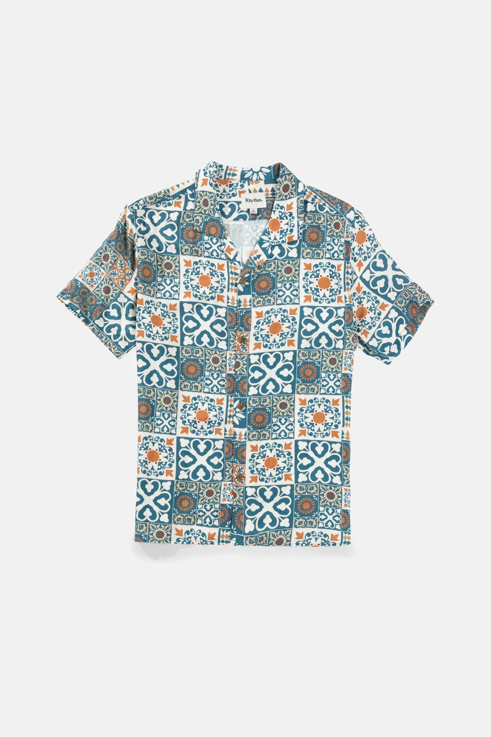 Tile Ss Shirt Teal