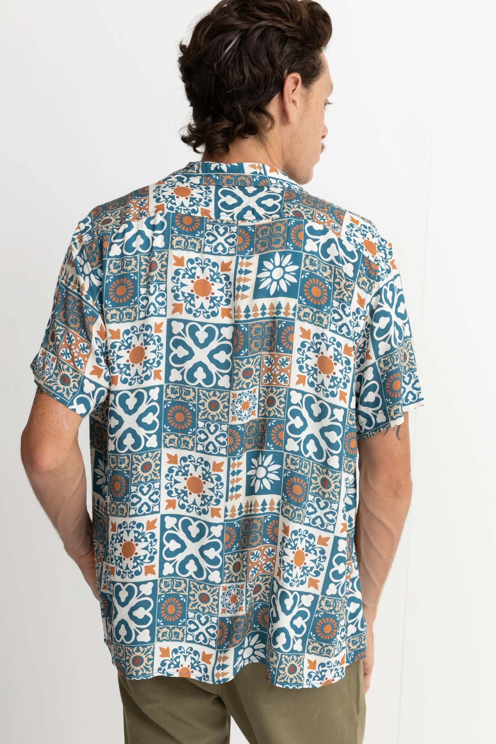 Tile Ss Shirt Teal