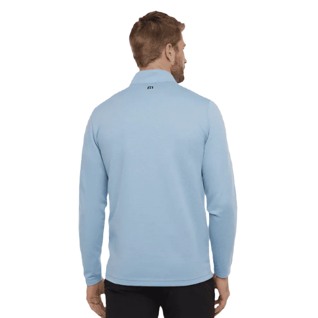 Travis Mathew Upgraded Striped Quarter Zip - Blue