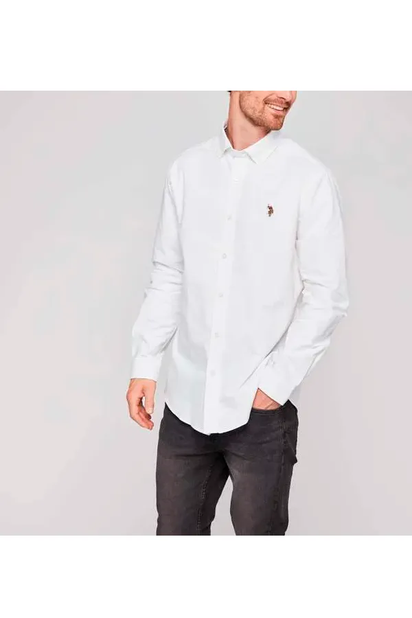 U.S. POLO ASSN. Oxford Shirt Armin White