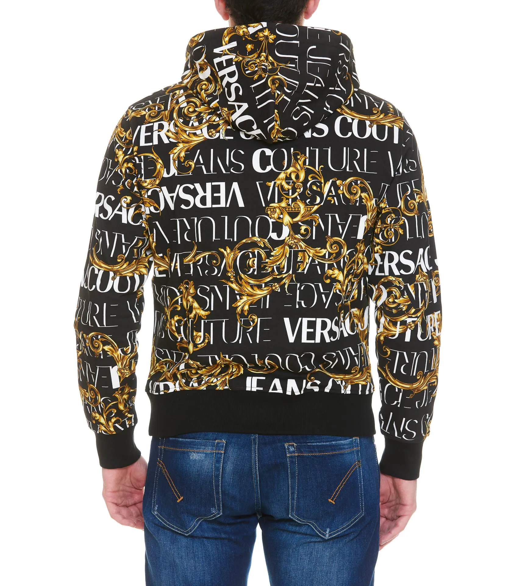 Versace Jeans Couture Garland Printed Zip-Up Hoodie