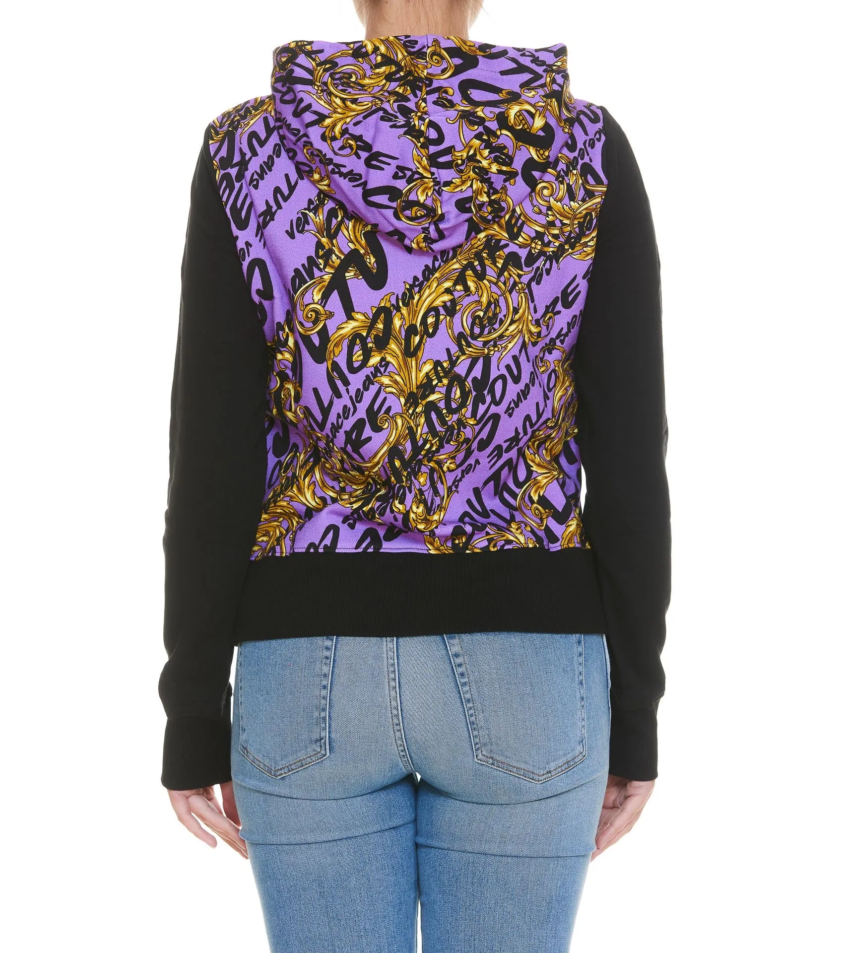 Versace Jeans Couture Logo Printed Zip-Up Hoodie