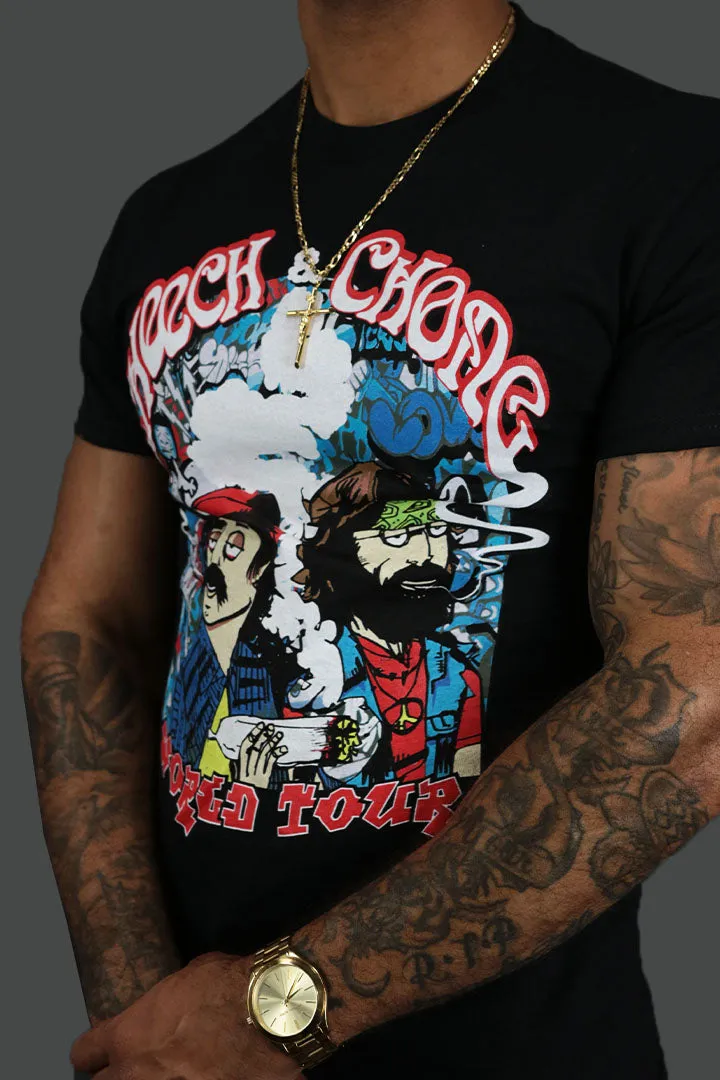 Vintage Cheech and Chong World Tour T-Shirt | Black