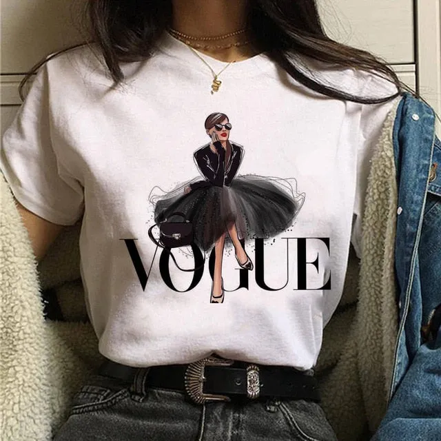 Vogue princess t shirt aesthetic women fashion girls