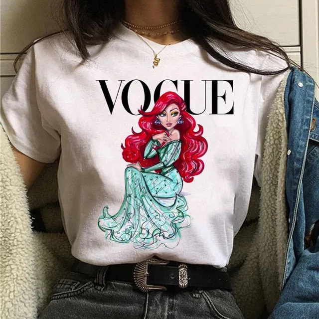 Vogue princess t shirt aesthetic women fashion girls