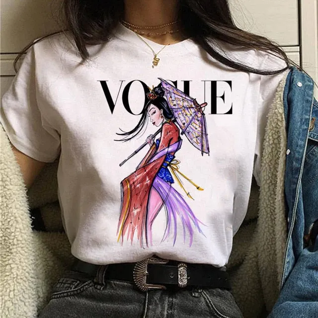 Vogue princess t shirt aesthetic women fashion girls