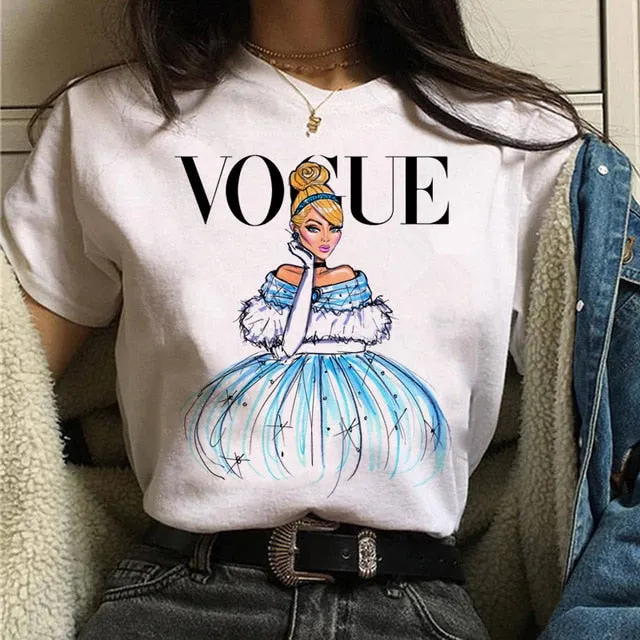 Vogue princess t shirt aesthetic women fashion girls