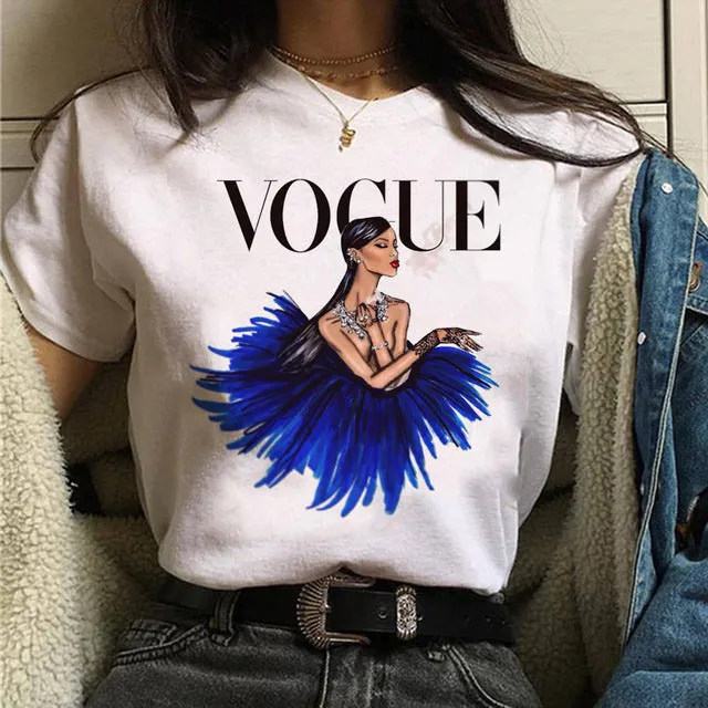 Vogue princess t shirt aesthetic women fashion girls