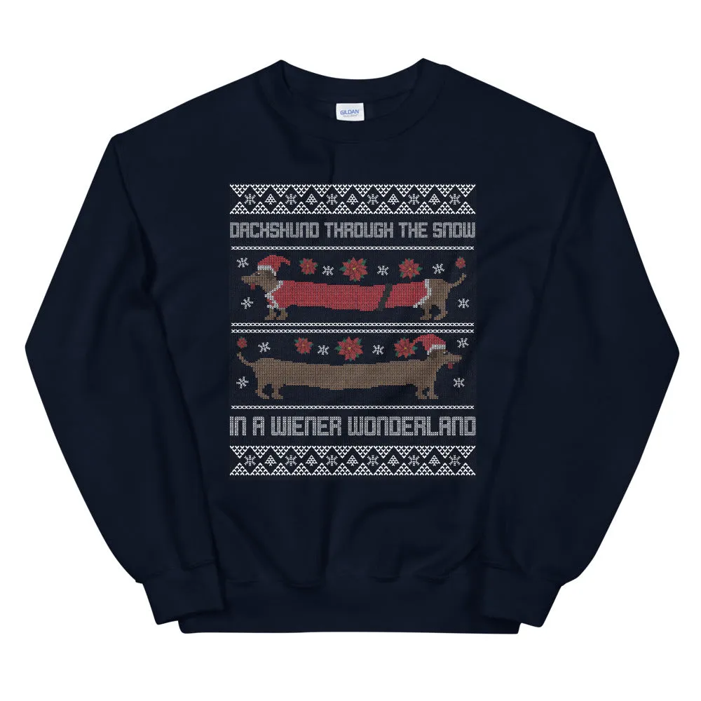 Wiener Wonderland Ugly Christmas Sweatshirt