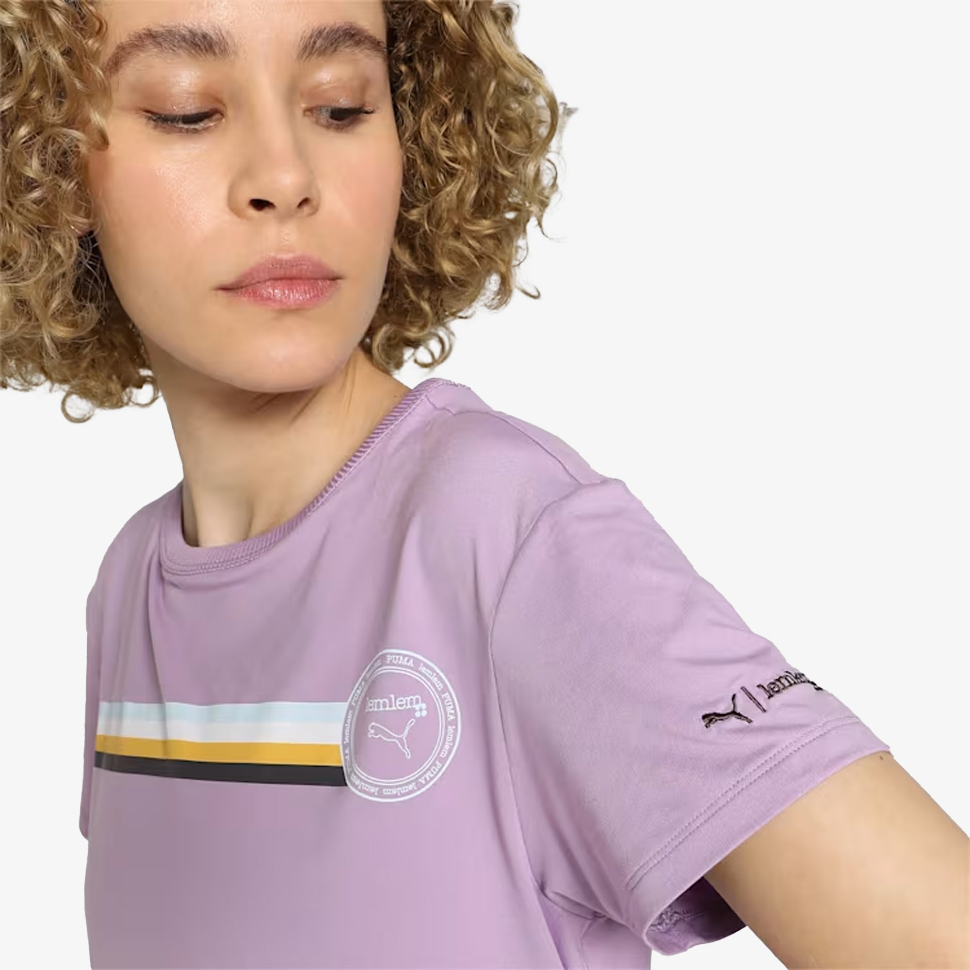 WMN'S X LEMLEM TRAINING T-SHIRT 'VIVID VIOLET '