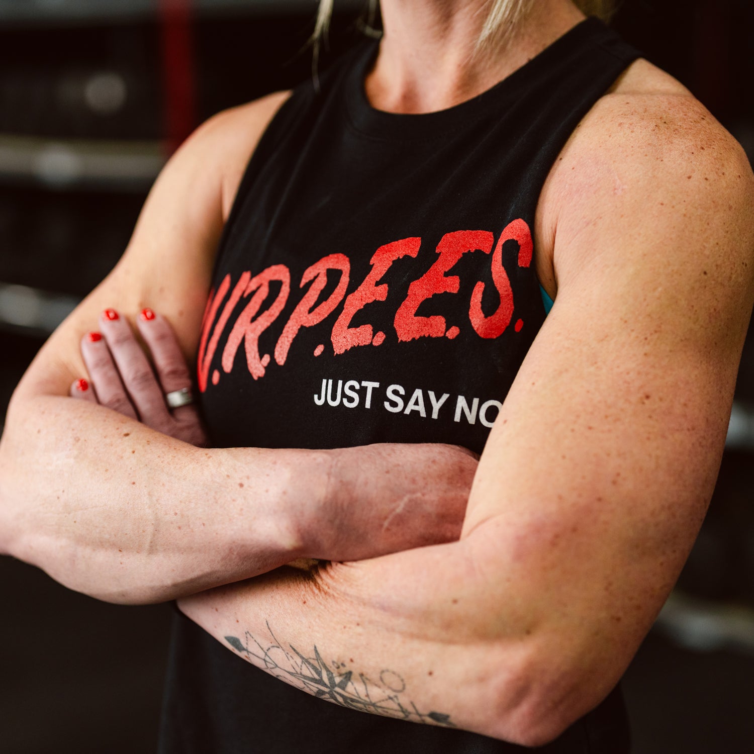 Women's Burpees Crop Tank