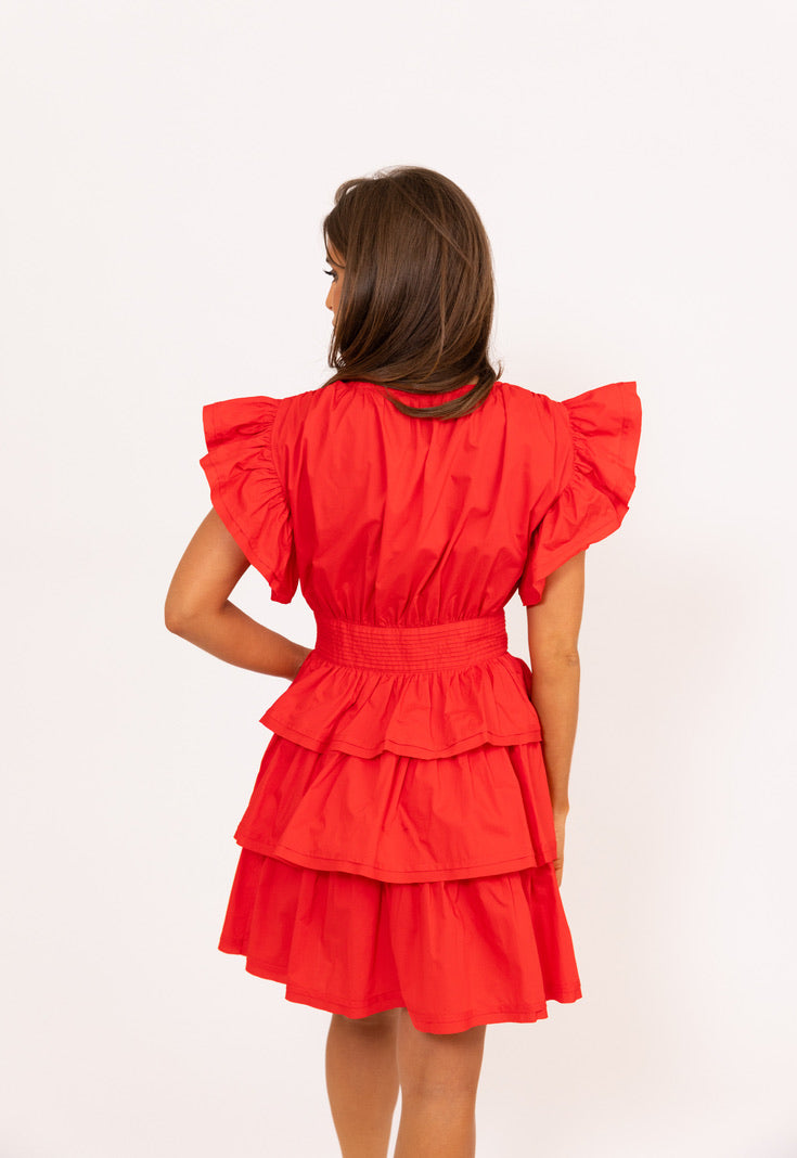 Wrap Ruffle Dress