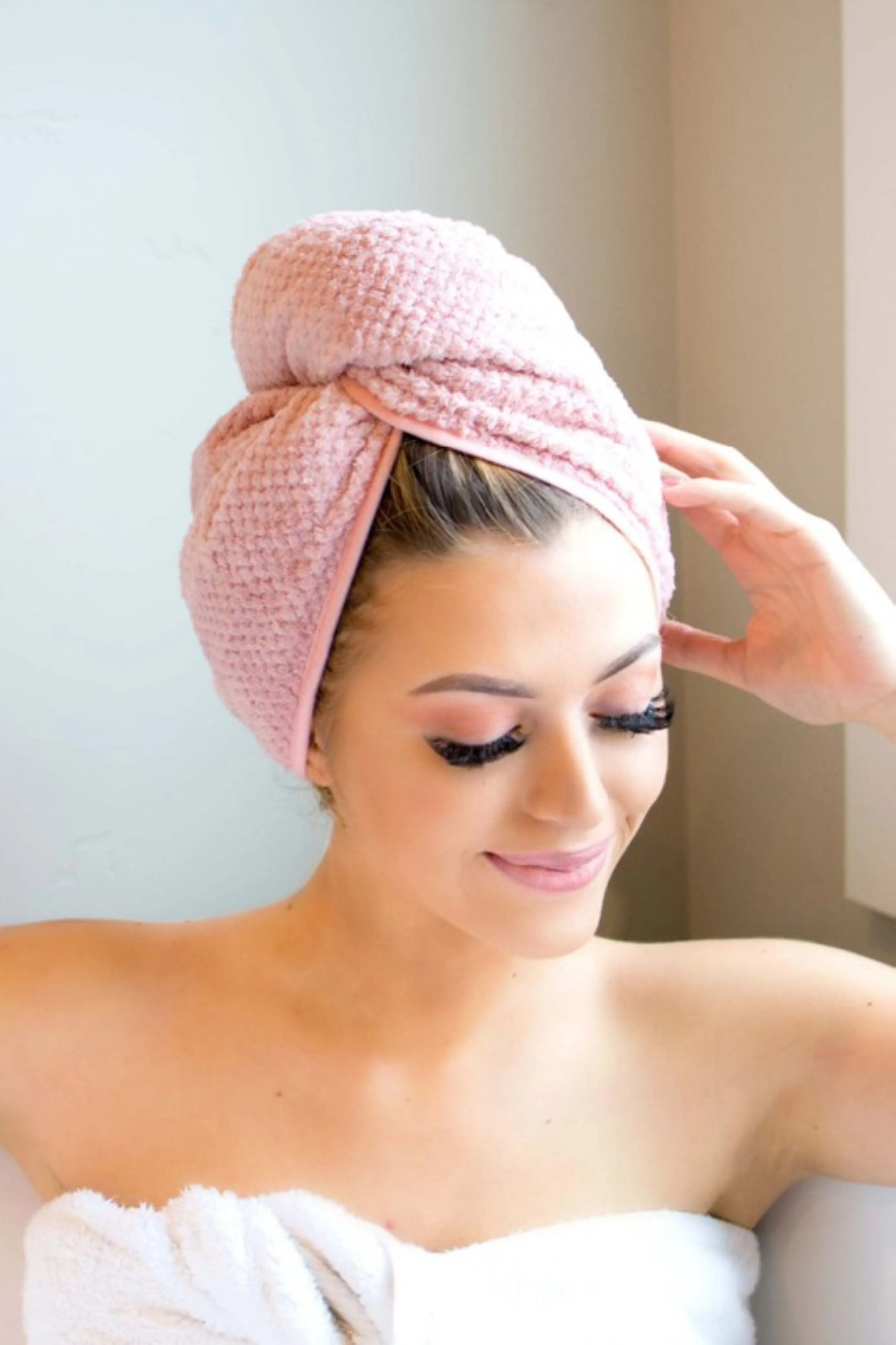 Wrapped Up Microfiber Hair Towel